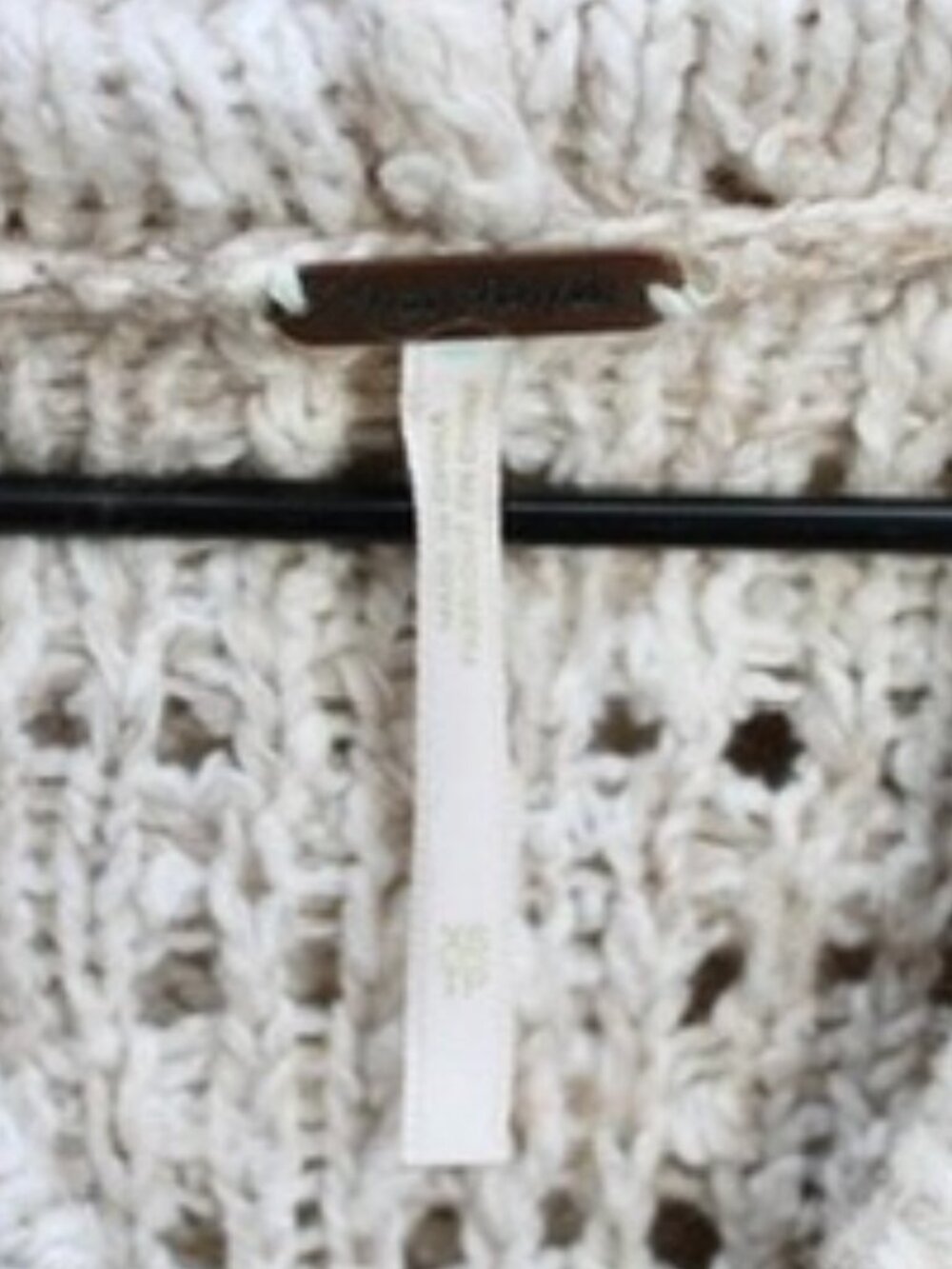 Free People Turn Up The Sun Toggle Knit Coat Hoodie Sweater Oatmeal Cream sz XS - Picture 4 of 5